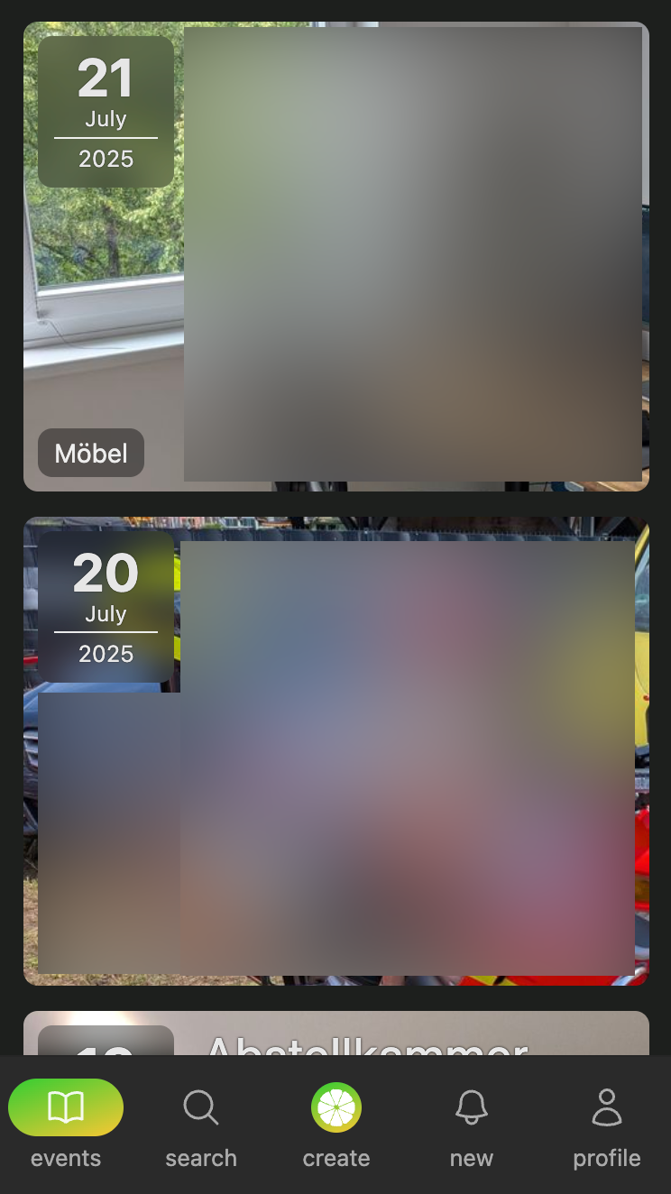 limethat list view